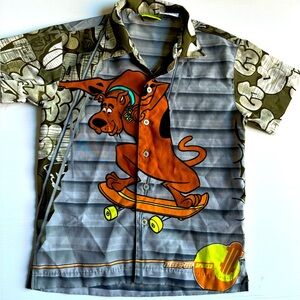 Vintage Scooby Doo Button Up Shirt